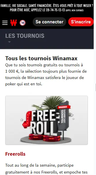 Fonctionnalités principales de WINAMAX
