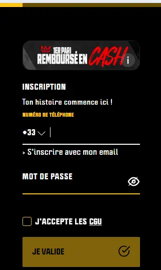 Se connecter à WINAMAX
