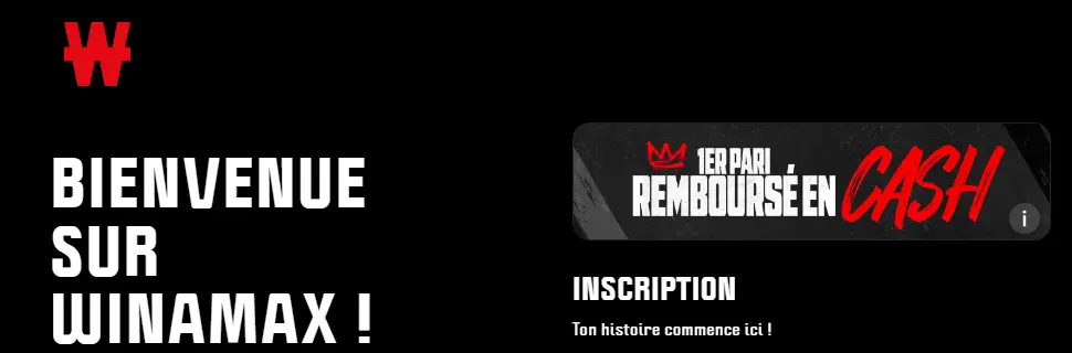 Inscription sur WINAMAX
