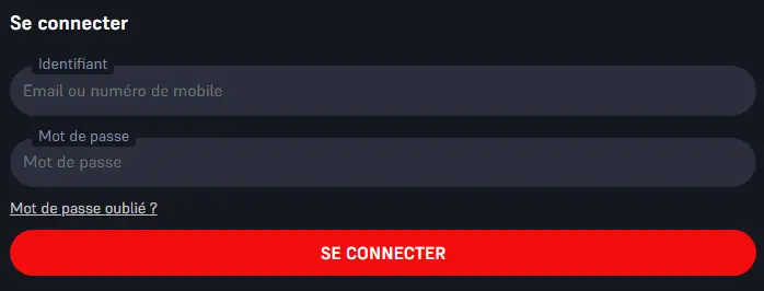 Espace joueur WINAMAX
